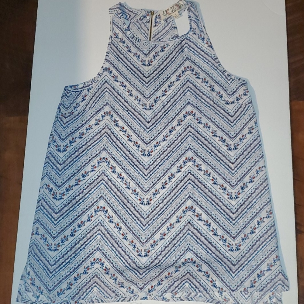 Pink rose sleeveless blouse